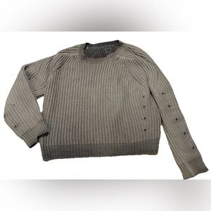 K Two Studios Fisherman Knit Sweater In gray | 400 GSM Size Medium